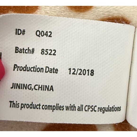 KellyToy Giraffe Plush Rattle Stuffed Animal 18" Kellytoy Soft Toy For All Ages - Picture 7 of 7